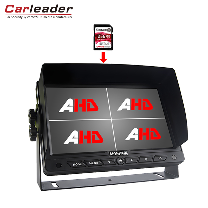Carleader 7 инчен камион со HD Quad сплит монитор со функција за снимање DVR Carleader 7 инчен камион со HD Quad сплит монитор со функција за снимање DVR