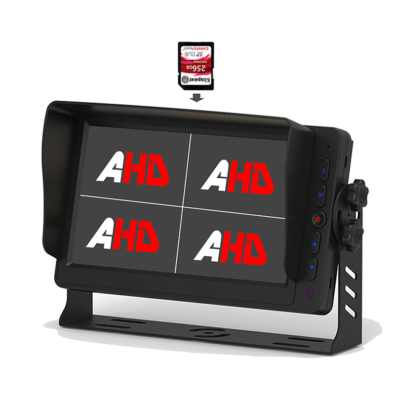 Carleader 7 инчен четири дисплеј камион за снимање видео AHD монитор