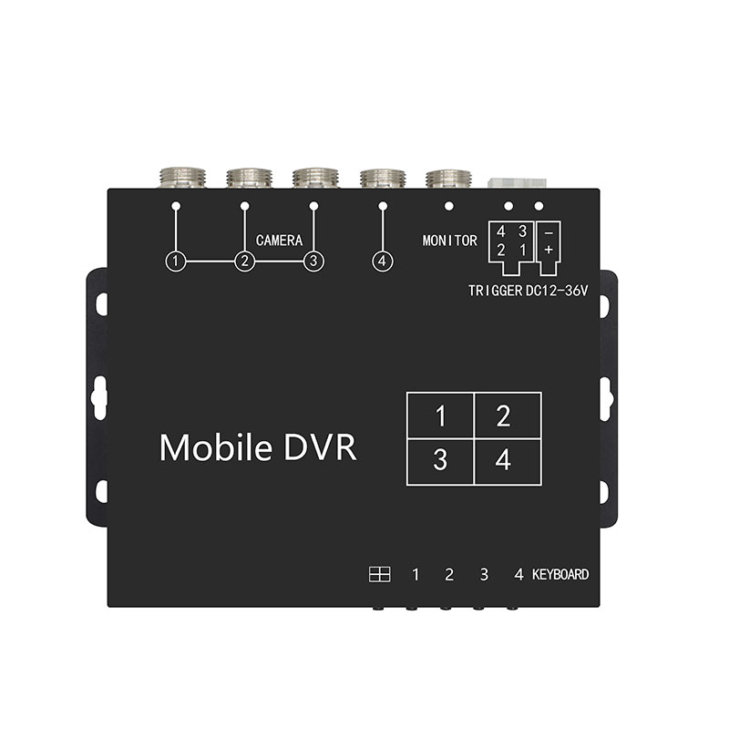 4 CH AHD DVR за возила со 512 GB снимање и преглед на повеќе камери