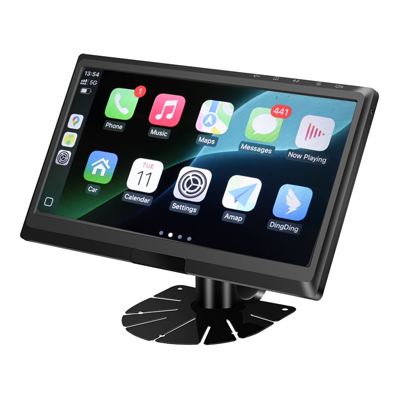 9 инчен IPS AHD влезен сигнал Монитор на возилото Поддржува CarPlay Мултимедија