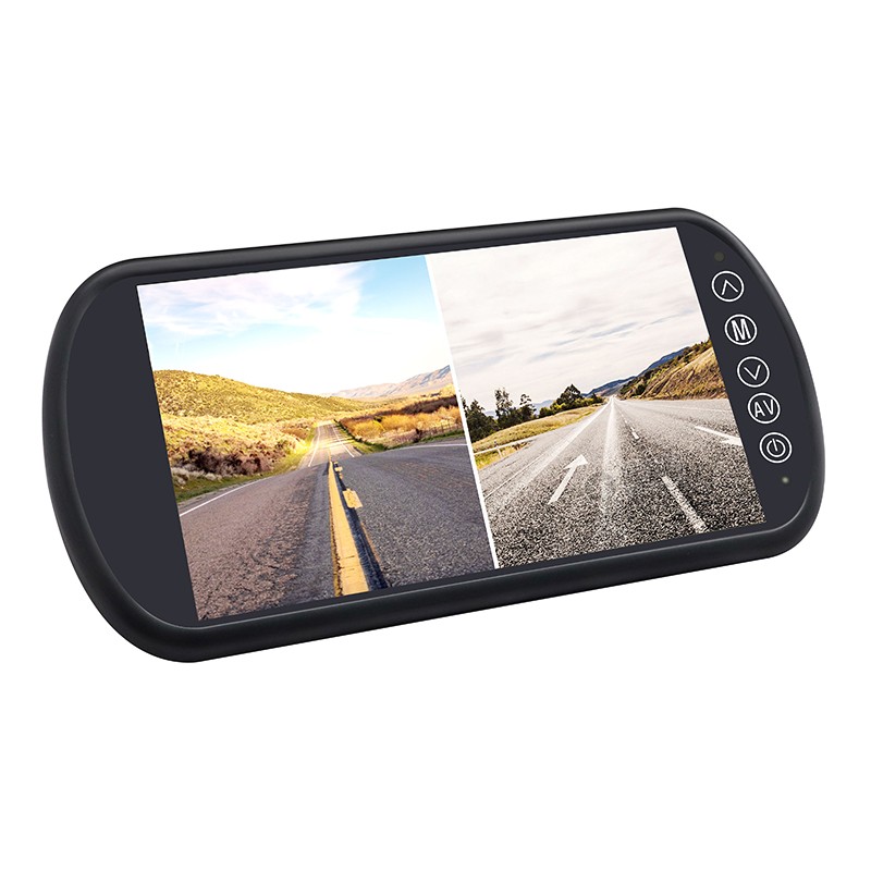 Carleader 7 инчен двојно разделување на огледалото на возилото AHD Monitor Monitor